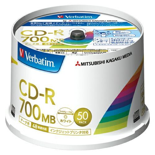 バーベイタムジャパン PC DATA用 CD-R SR80FP50V2 50枚