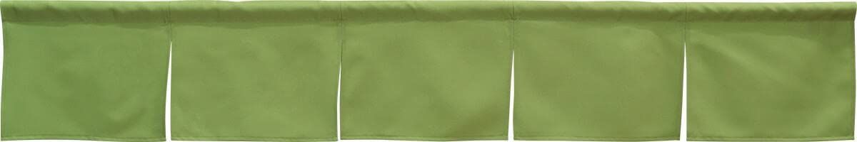防炎加工のれん プレーン幅175cm×丈30cmカウンターのれん5巾/5つ割れのれんcos (モスグリーン11799) [モスグリーン11799]