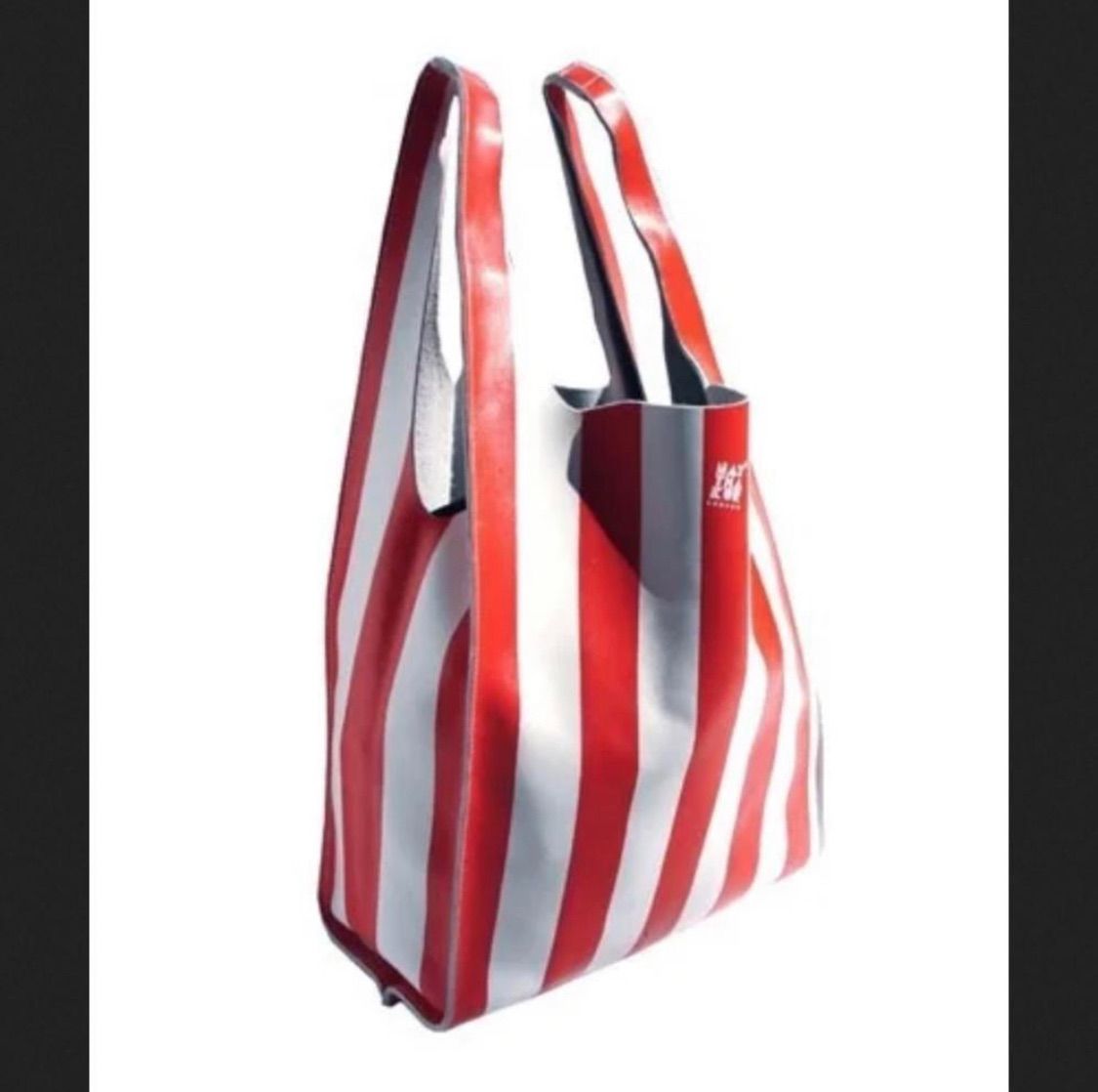 ブルー レザーショッパー