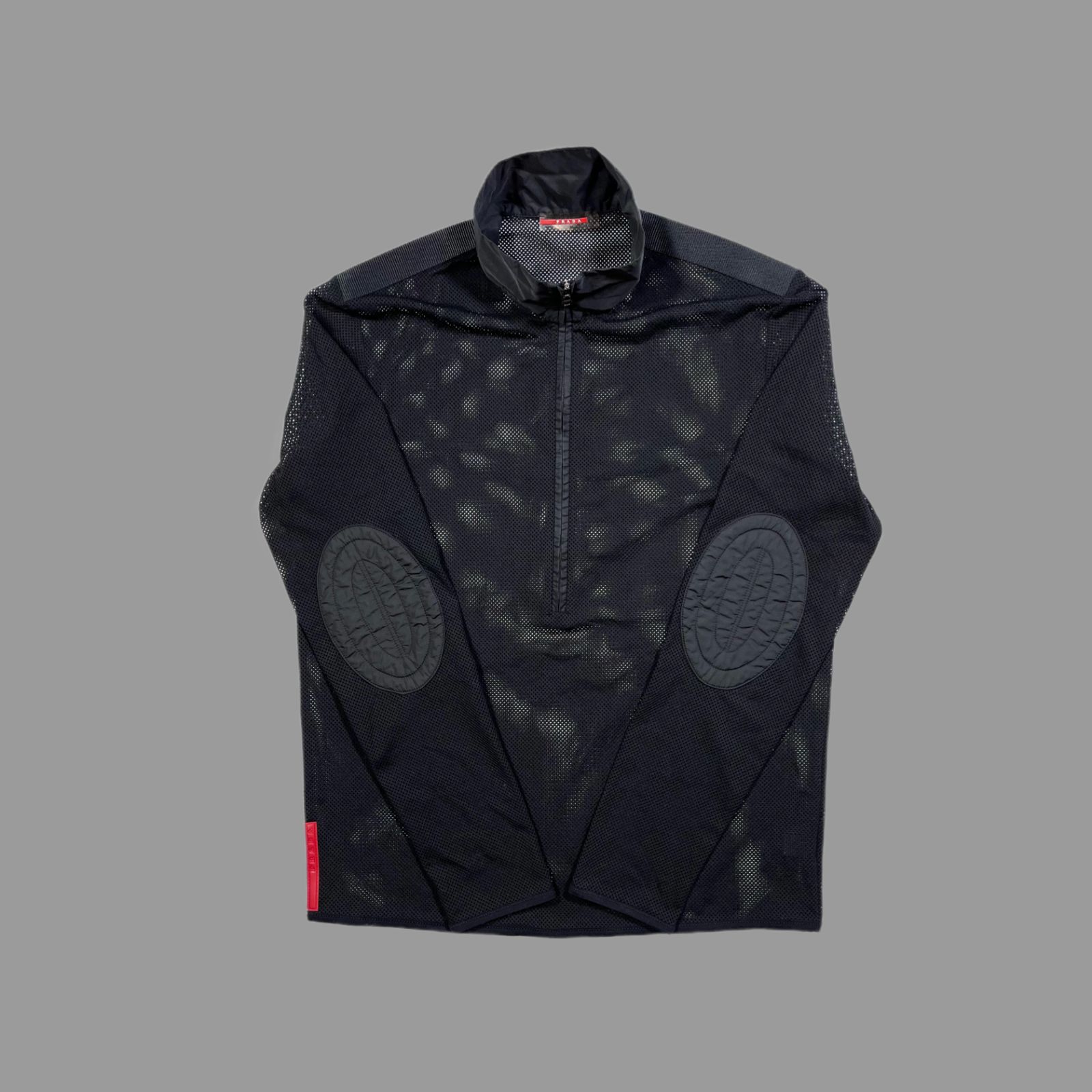 ワンピなど最旬ア！ PRADA SPORT / 2000SS Half Zip Mesh Top - メルカリ トップス