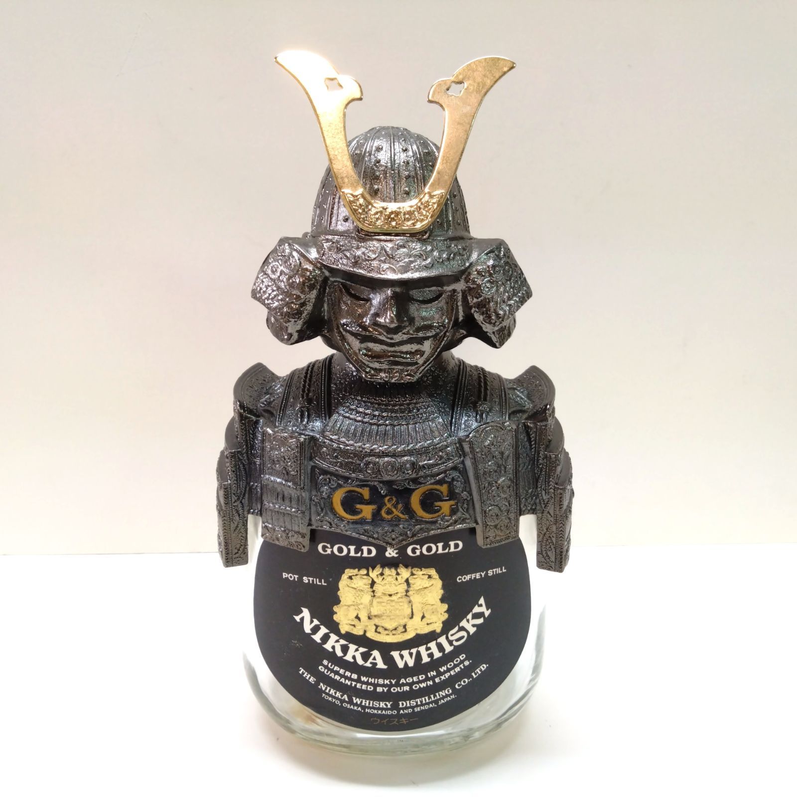 ニッカウイスキー ボトルカバー G&G 騎士 西洋甲冑&武将 鎧兜 set 