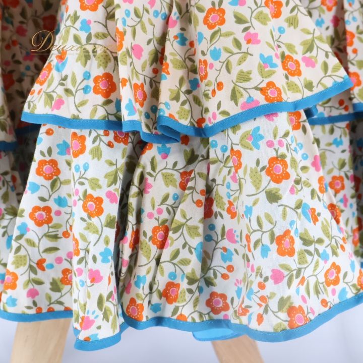 【美品 フラメンコ衣装】鮮やか花柄×パープルイエロー ファルダ スカート フラメンコ 衣装 ファルダ スカート 花柄 水色 ボランテ フリル