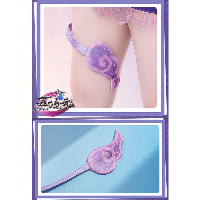 人気のある 五次元 基萌 原神 コスプレ 夢見月瑞希 衣装 ウィッグ 靴 扇子 追加可 個別対応の