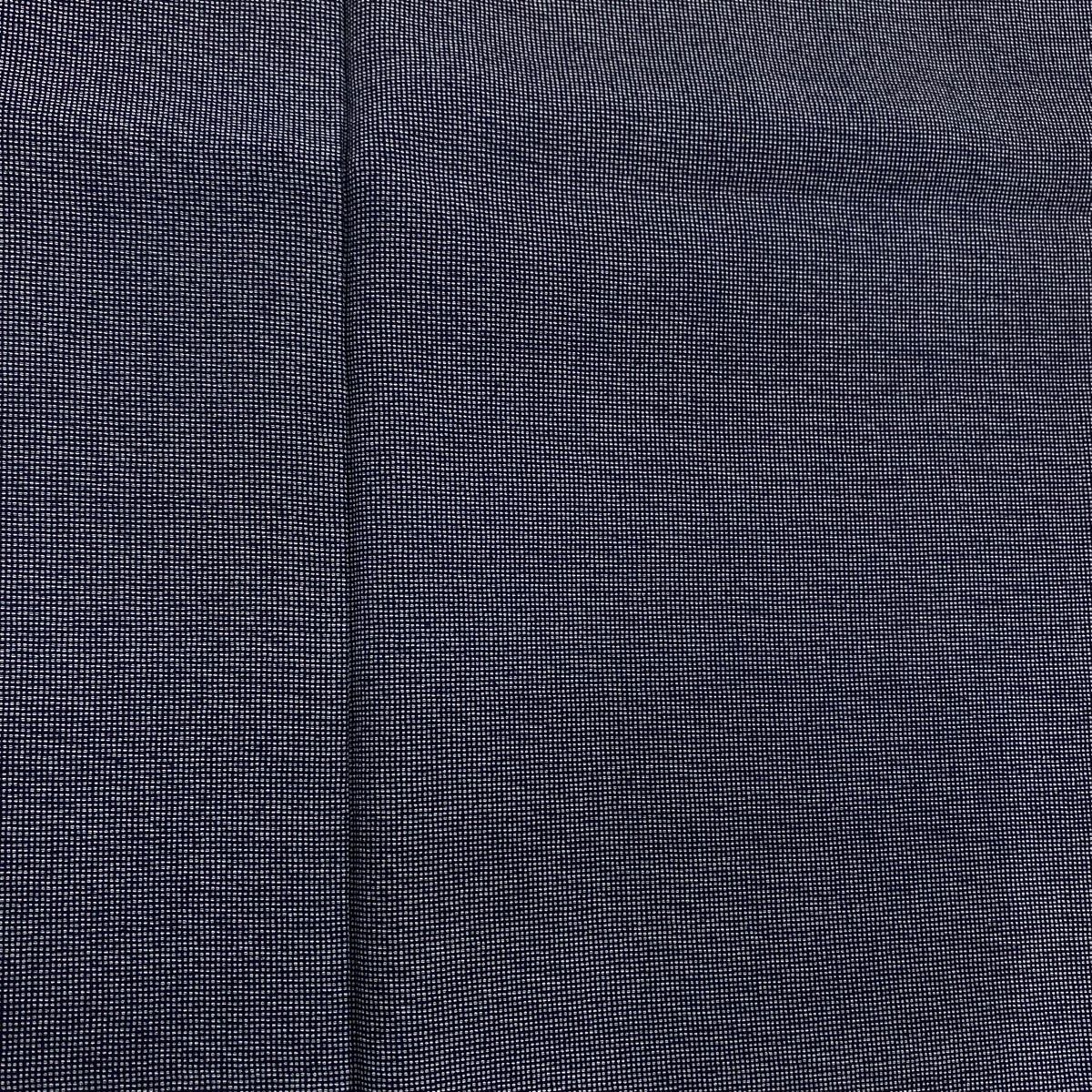 江戸小紋 身丈158.5cm 裄丈62cm S 袷 角通し 紺色 正絹 名品 【中古  