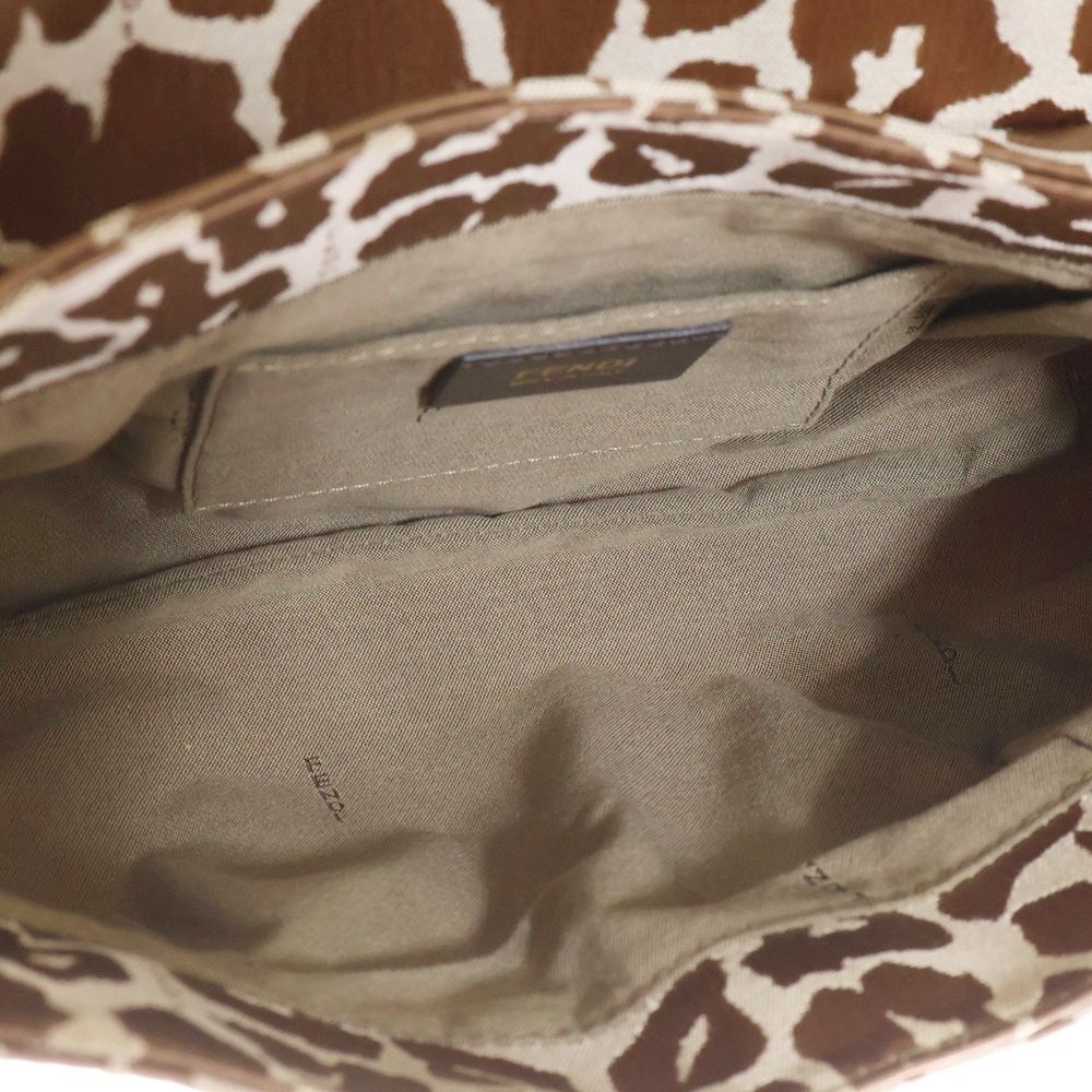 FENDI (フェンディ) ワンショルダーバッグ ブラウン ヒョウ柄