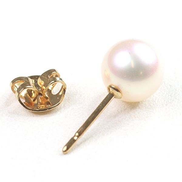 美品✨ミキモト パール ピアス K18YG MIKIMOTO ミキモト パール ピアス K18YG アコヤ真珠(7.5mm