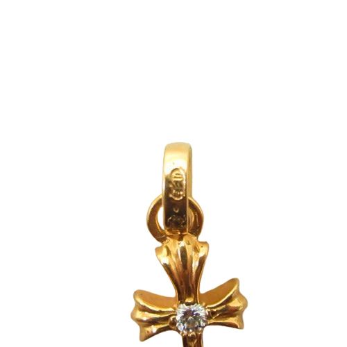 クロムハーツ CHROME HEARTS 22K CHクロス ベビーファット チャーム  