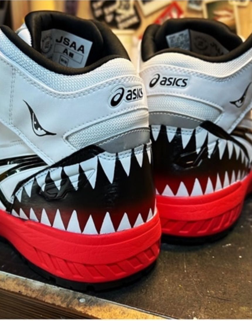 アシックス 秀久オリジナル安全靴 CP304BOA シャークティース ホワイト