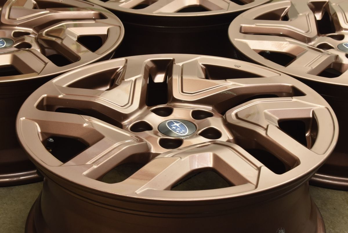 新車外し品 スバル SL フォレスター 純正 18in 7J 48 PCD114.3 4本セット クロストレック レヴォーグ レイバック 流用