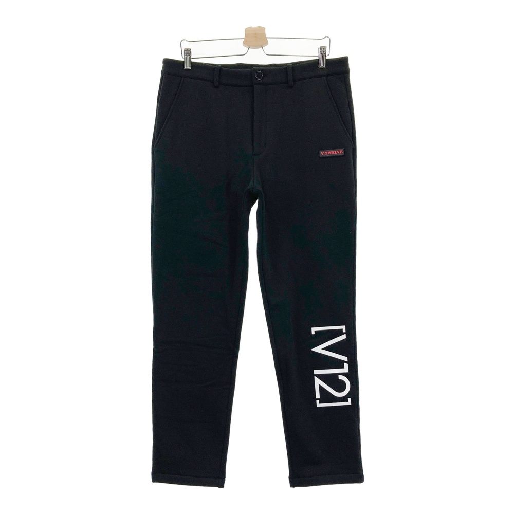 サイズ：XL V12 ヴィトゥエルヴ  裏起毛パンツ  ブラック系 [240101458005] ゴルフウェア メンズ ストスト サイズ：XL V12 ヴィトゥエルヴ 裏起毛パンツ ブラック系