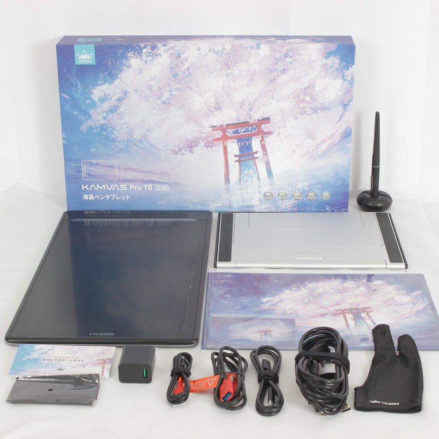 美品】HUION Kamvas Pro16 2.5k 豪華版 GT1602-JP-PSE 15.8インチ 液晶 