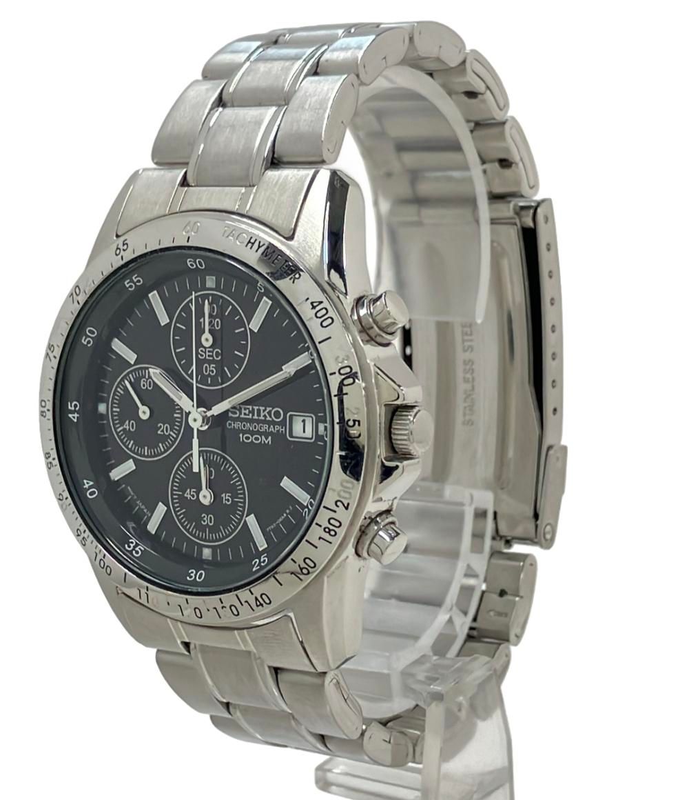 used SEIKO セイコー 腕時計 7T92-0DW0 稼働品 電池交換済み