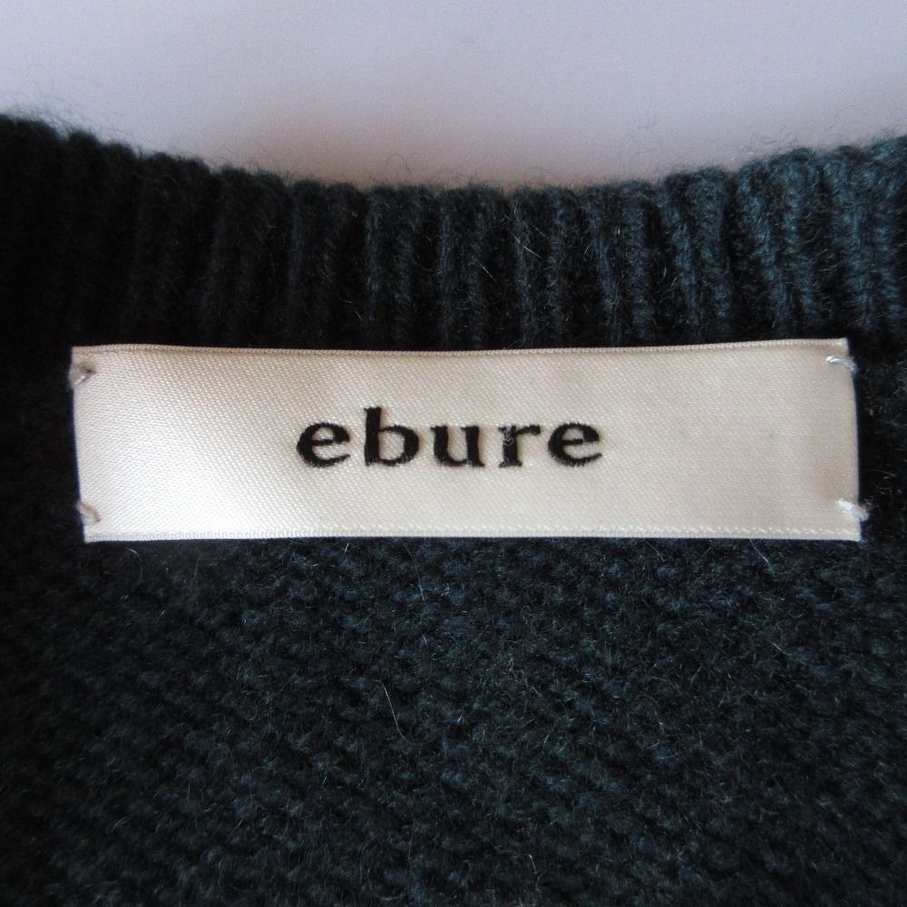 ebure - 美品 ebure エブール カシミヤブレンド 長袖 オーバー