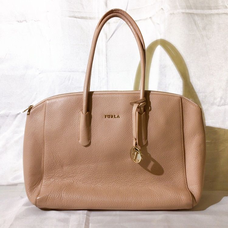 FURLA フルラ トートバッグ ショルダー ピンクベージュ レディース 