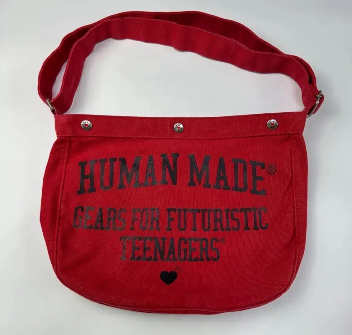 HUMAN MADE ヒューマンメイド ハート エコバッグ - Large/赤 HUMAN