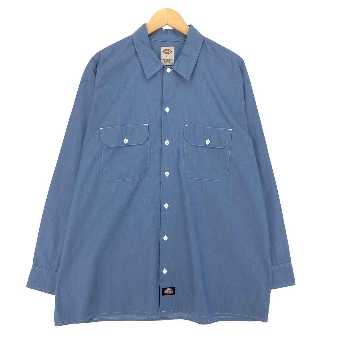 古着 ディッキーズ Dickies 長袖 ワークシャツ メンズXL/eaa450799