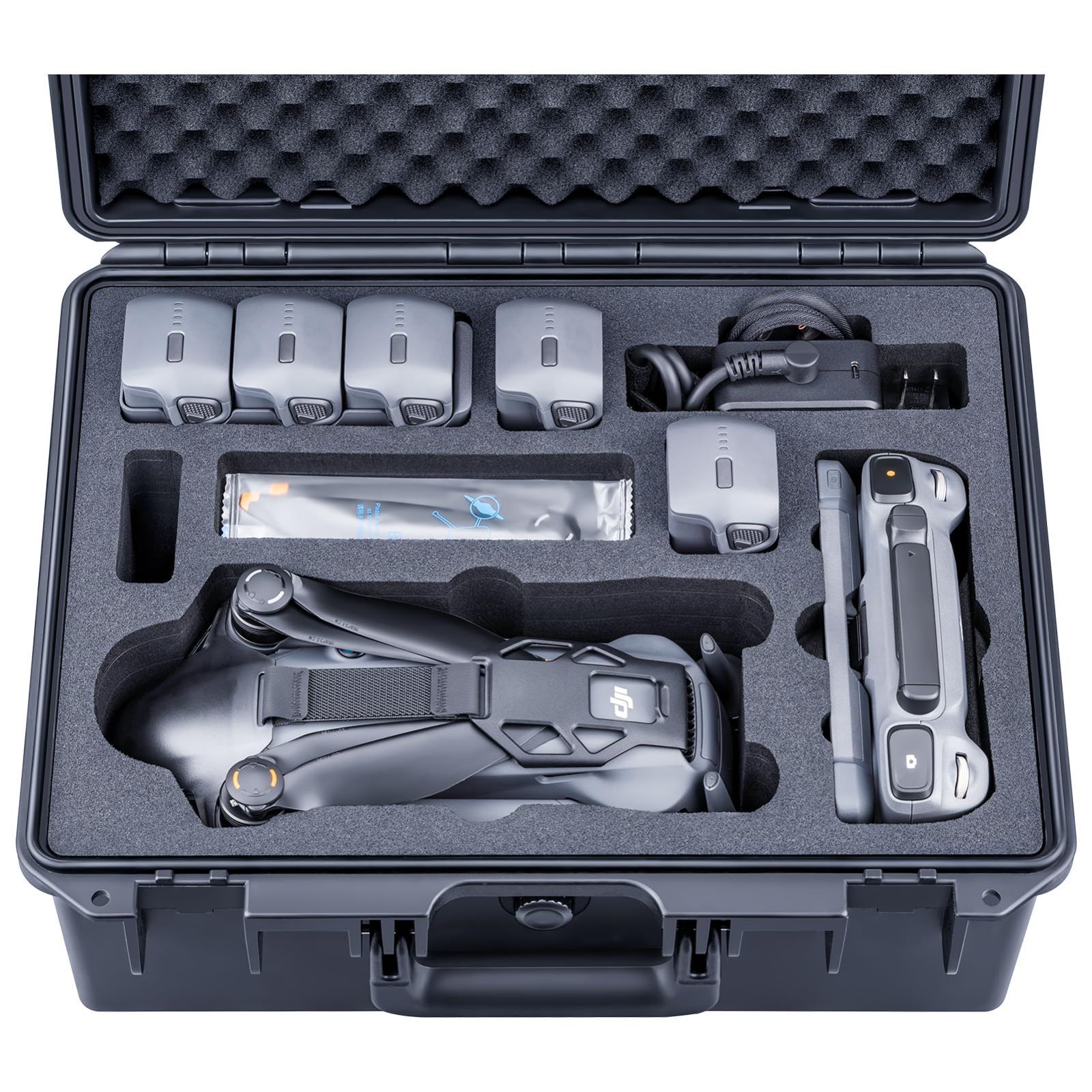 Lykus Titan M400 防水ケース DJI Mavic 4 Pro Fly More|クリエイターコンボ DJI RC Pro 2|RC2 送信機に適用 最大でバッテリー6個を収納 ケースのみ