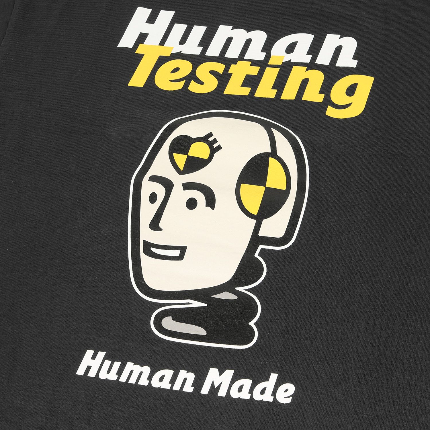 HUMAN MADE ヒューマンメイド Tシャツ サイズ:2XL 22SS A$AP Rocky HUMAN TESTING グラフィックプリント クルーネック 半袖Tシャツ TESTING PIZZA T-SHIRT ブラック トップス【メンズ】