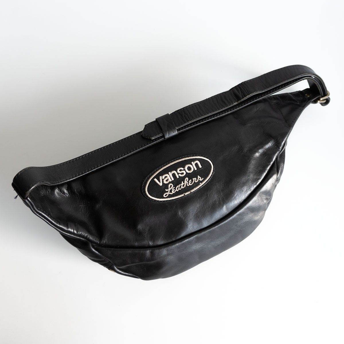 美品】VANSON×BACKDROP【ファニーバッグ】レザー ボディバッグ
