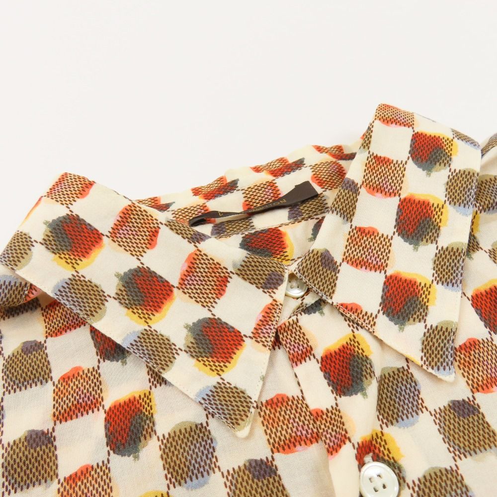 ルイ・ヴィトン LOUISVUITTON ダミエ長袖シャツ 78799 LOUIS VUITTON ルイヴィトン 服 トップス ダミエ柄