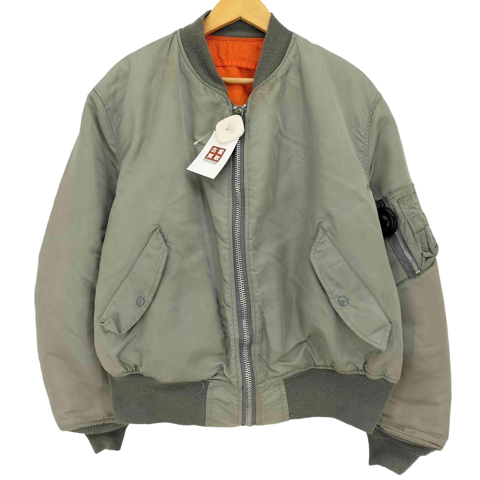 ALPHA INDUSTRIES 80's USA製 IDEALジップ MA-1 80's USA製 ALPHA