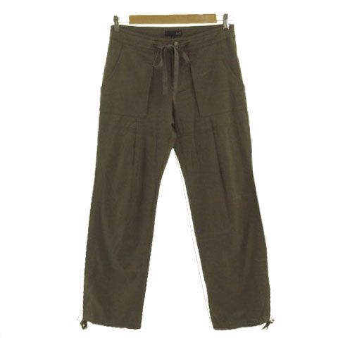 23区SPORT パンツ ワークパンツ 裾ロールアップ ストレッチ コットン混 カーキ XL