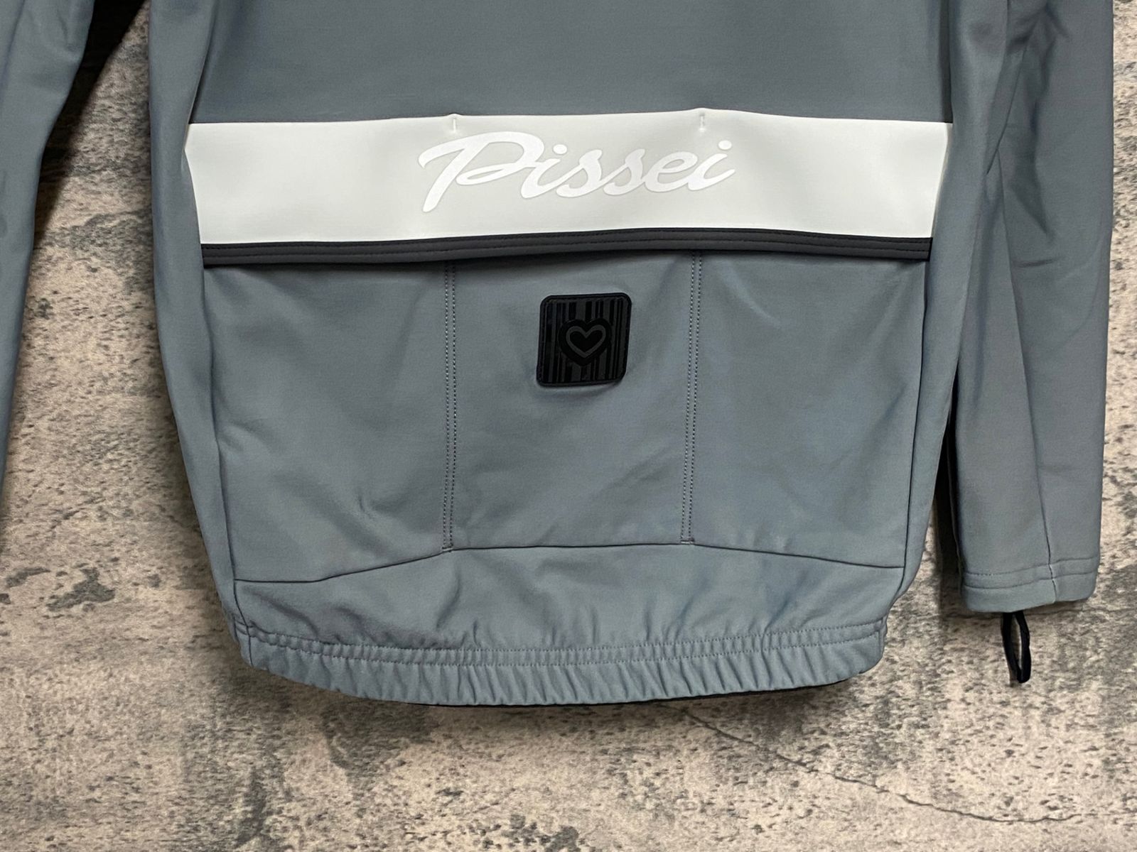 PISEI 長袖　裏起毛　ピセイ日本未発売柄 JJ483 ピセイ PISSEI VANP 長袖 サイクルジャケット グレー S 裏