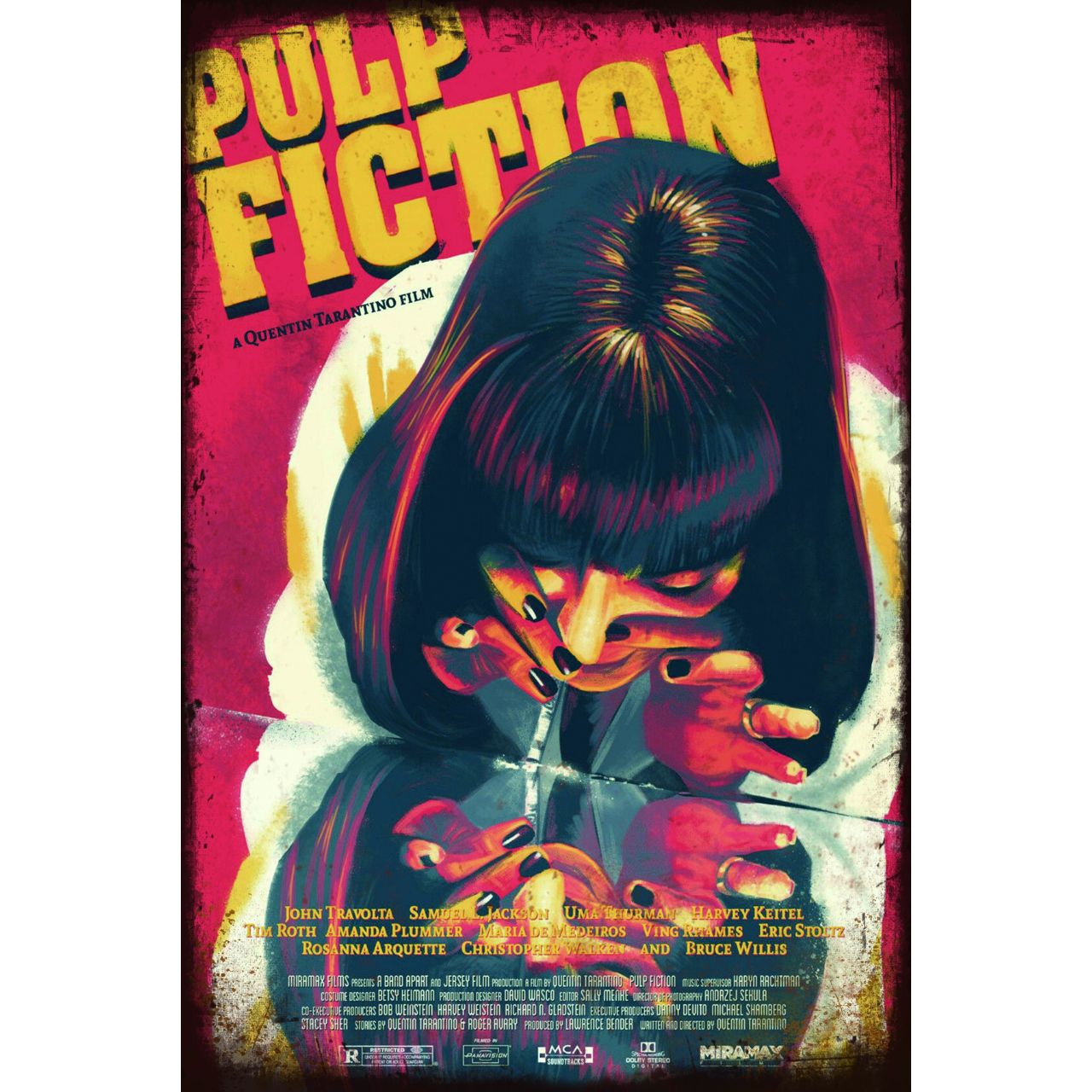 Pulp Fiction パルプ・フィクション ポスター ① 90年代 【公式通販】