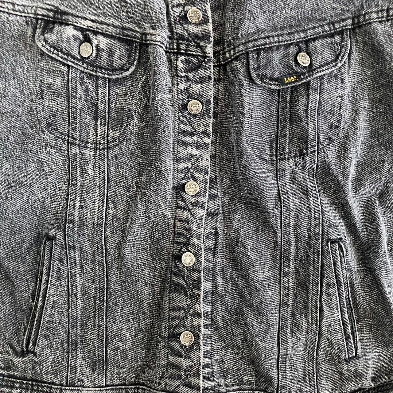 Lee ブラック デニムジャケット Lサイズ Lee デニムジャケット gジャン 「Lee / リー」SUPERSIZED ビッグ