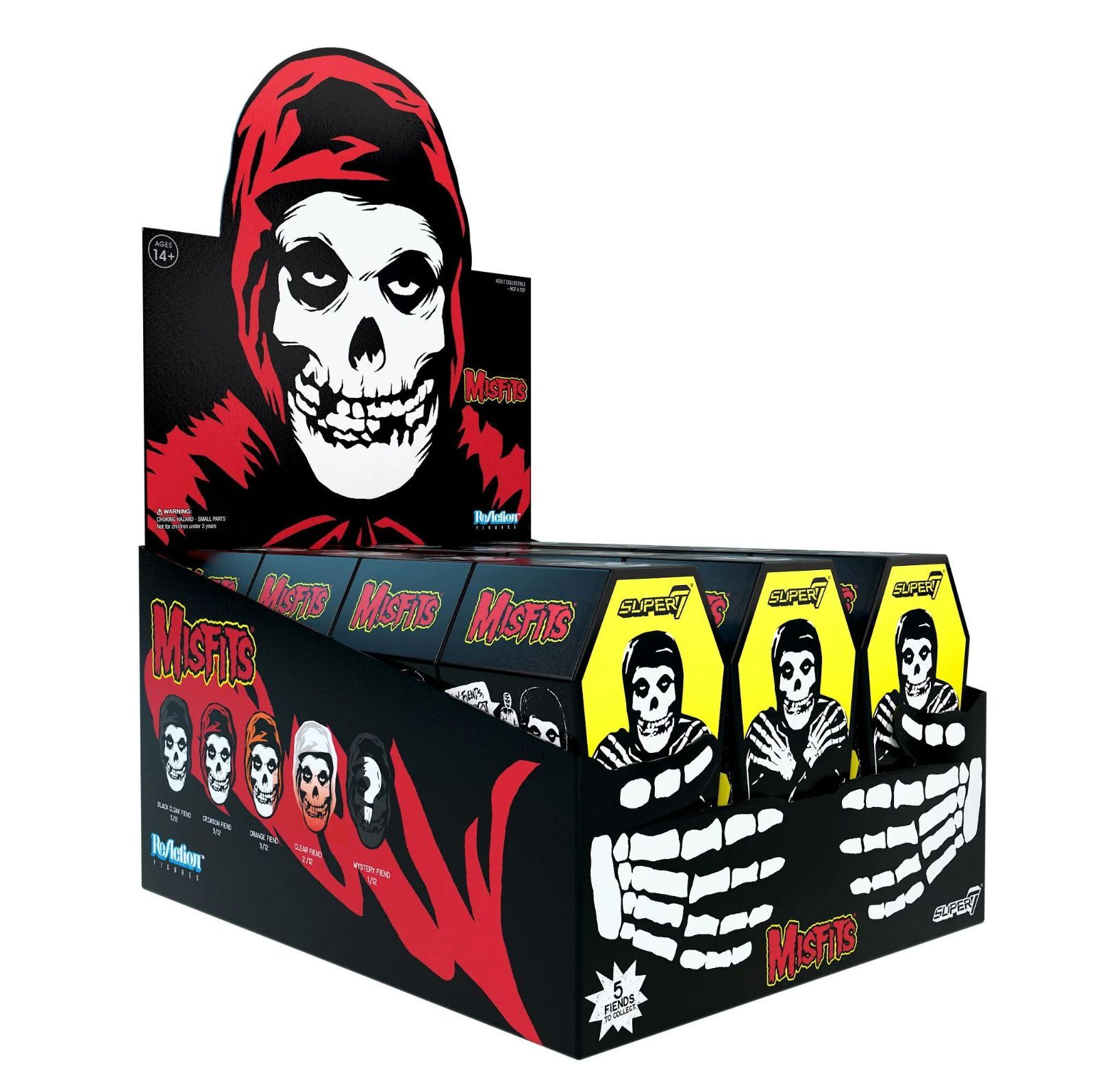 ミスフィッツ Re Action フィギュア 12体 MISFITS The Fiend Blind Box Flat Super7 スカル パンク TOY