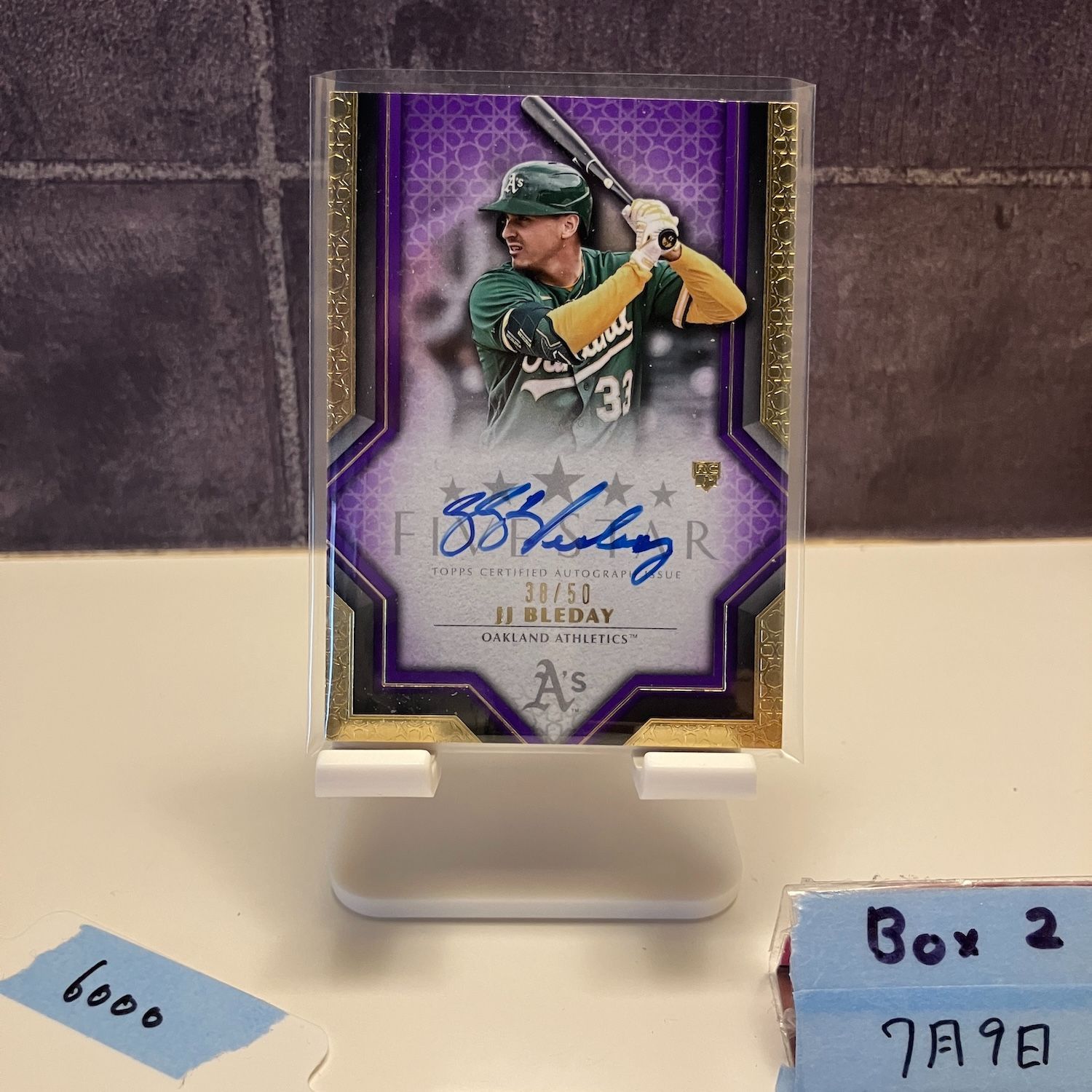 2023 Topps Five Star JJ BLEDAY 38/50 直筆サイン OAKLAND