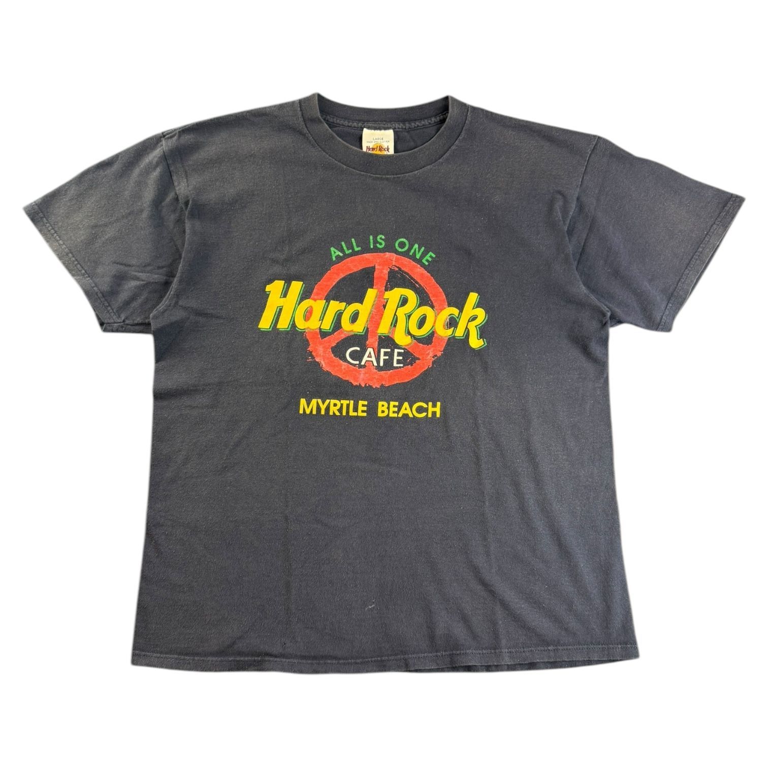 ハードロックカフェ × アビスパ福岡 受注生産限定 Tシャツ Mサイズ ネイビー Hard Rock CAFE ハードロックカフェ Tシャツ ネイビー S 上海