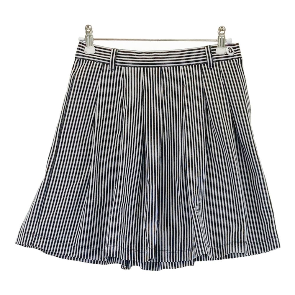 サイズ 36 ARCHIVIO アルチビオ ストレッチスカート ストライプ柄 ブラック系 240101540505 ゴルフウェア レディース ストスト