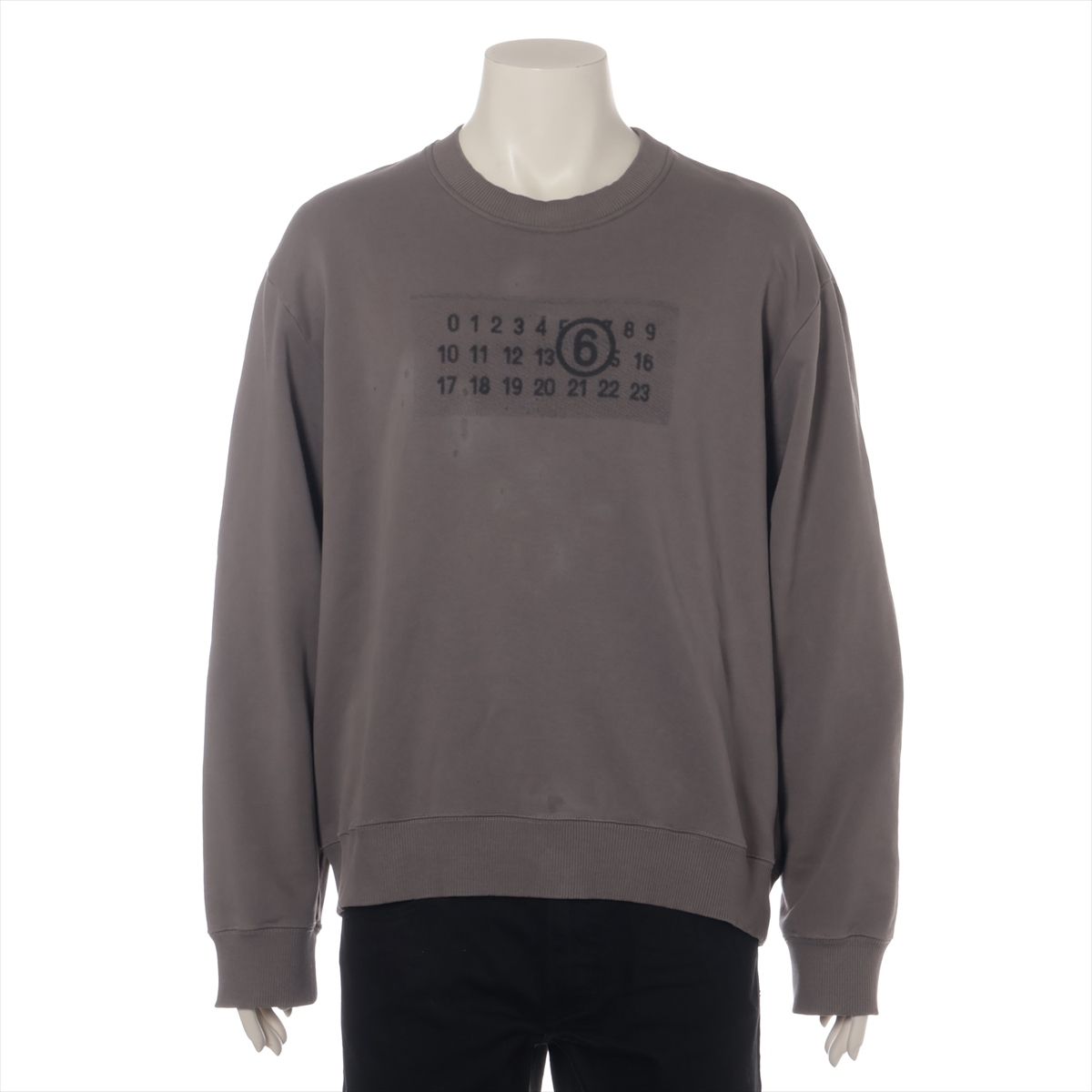 美品 メゾン マルジェラ MM6 スウェット グレー L トップス トレーナー  