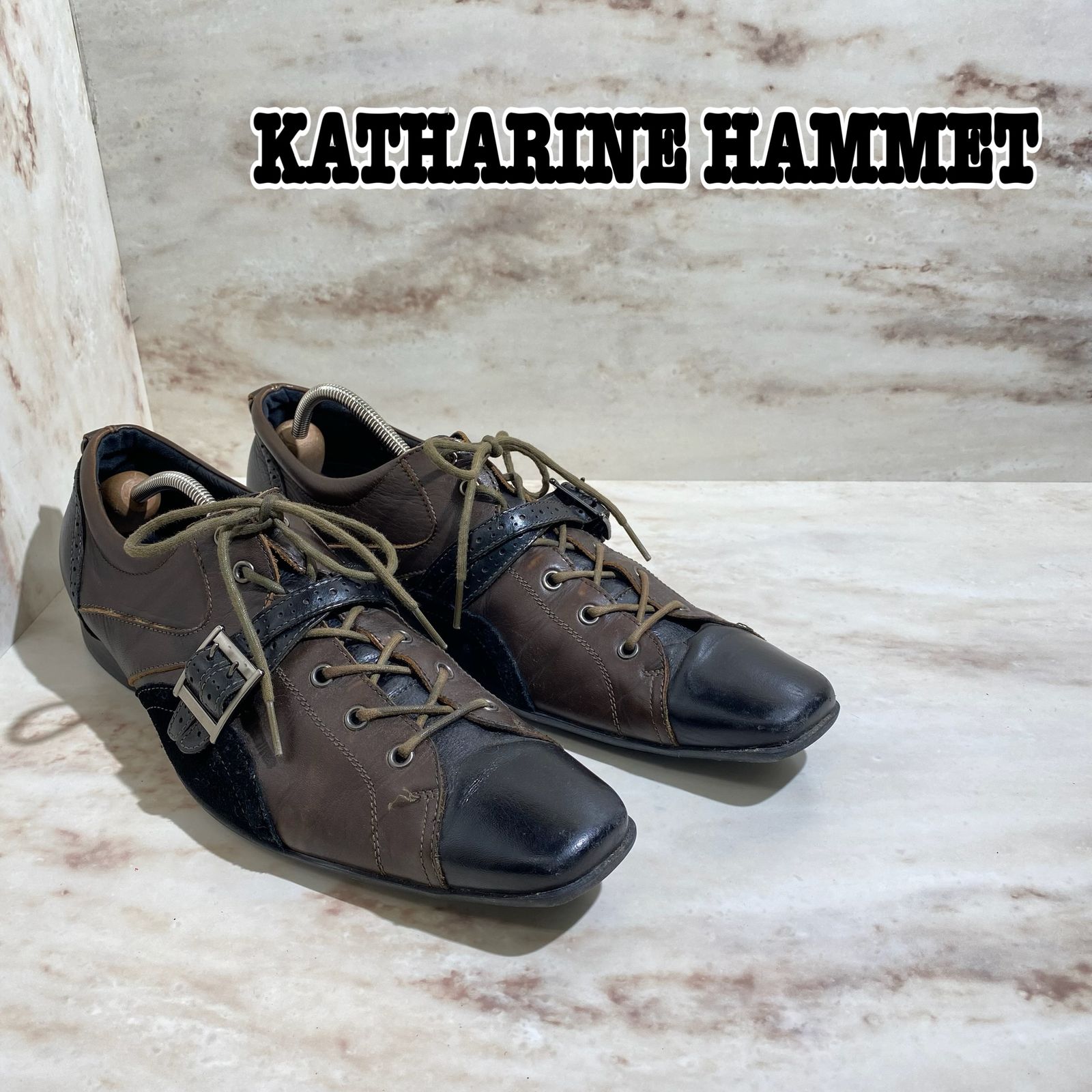 『フォーマル』 KATHARINE HAMMET キャサリンハムメット ビジネスシューズ 革靴 ブラウン 27 RP D5