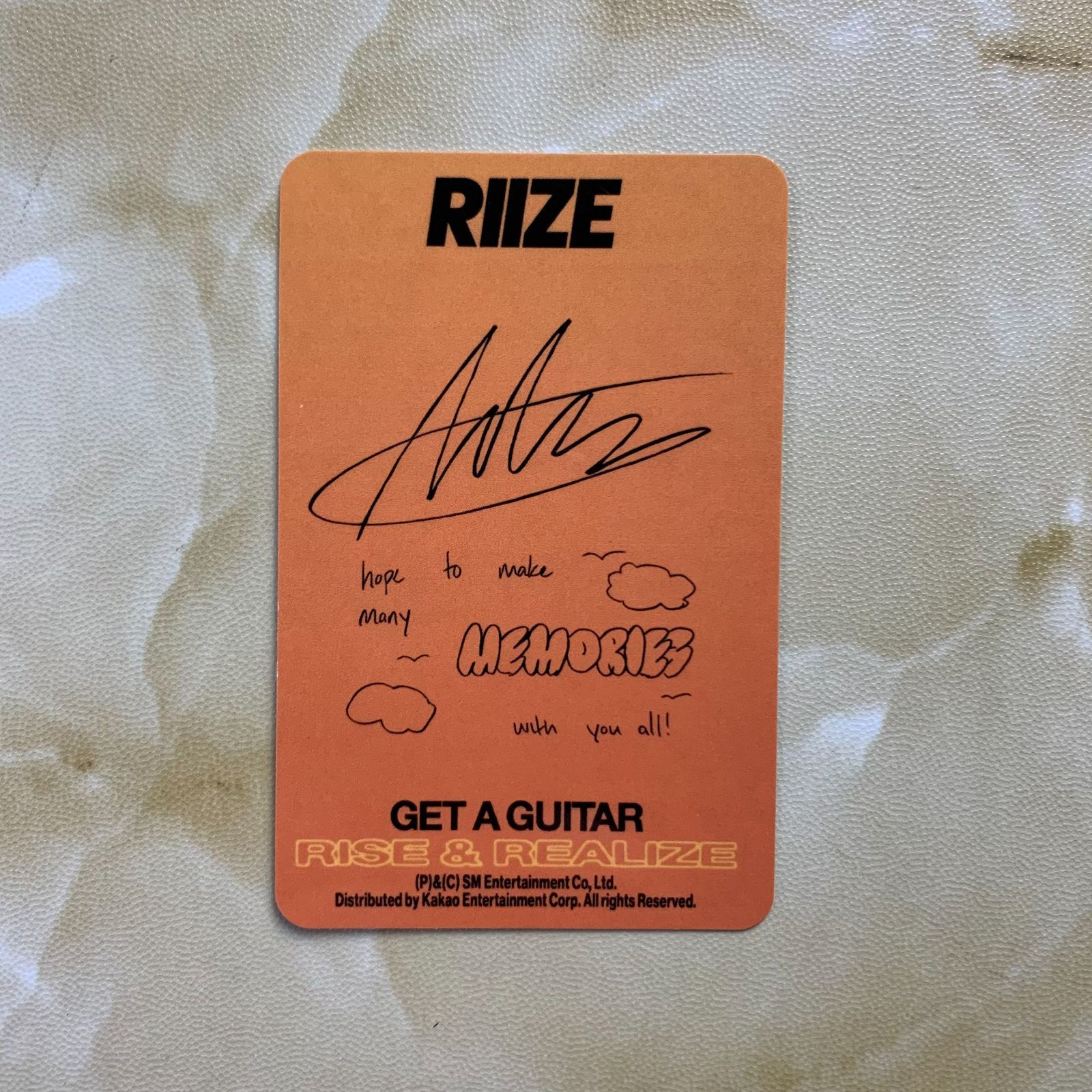RIIZE アントン US盤 アメリカ Amazon get a guitar 特典 トレカ
