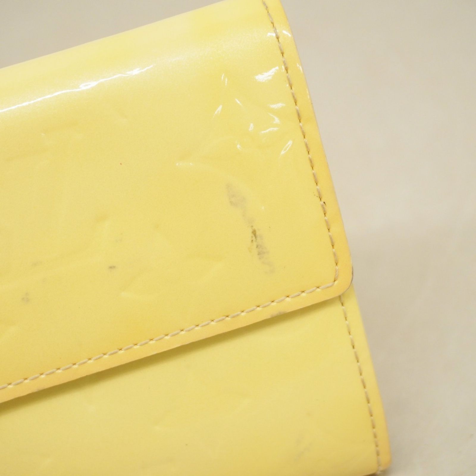 LOUIS VUITTON】長財布 ポルトフォイユ サラ ヴェルニ イエロー LOUIS