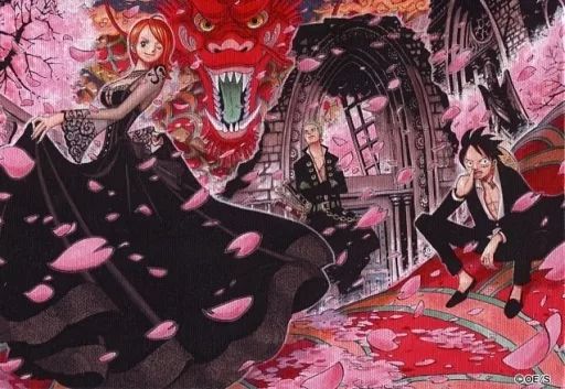 中古】原画イラストボード 『ONE PIECE』連載20周年記念 フルカラー