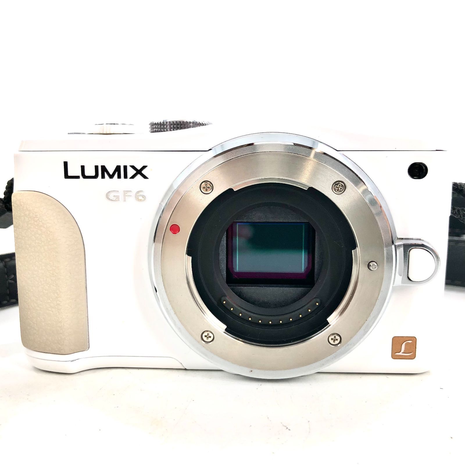 Panasonic パナソニック LUMIX DMC-GF6 ダブルズームレンズキット ホワイト 一眼レフカメラ 動作確認済み【ND-255】