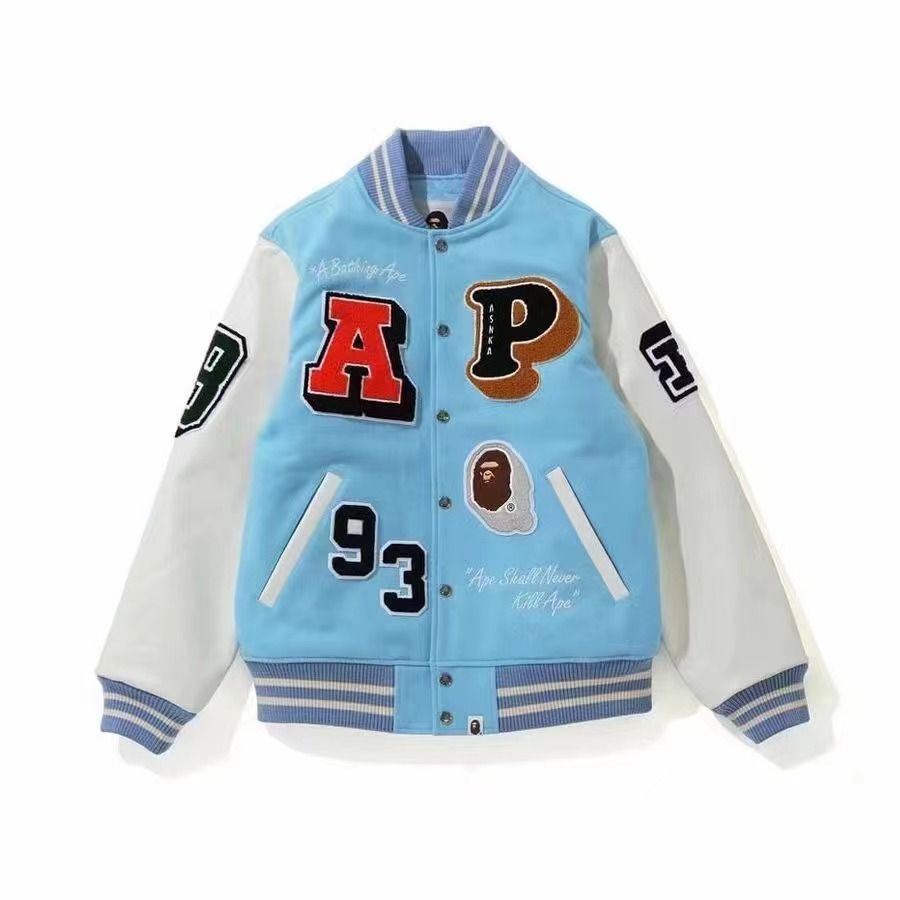 新品未使用 BAPE JACKET スタジャン A BATHING APE アベイシングエイプ 