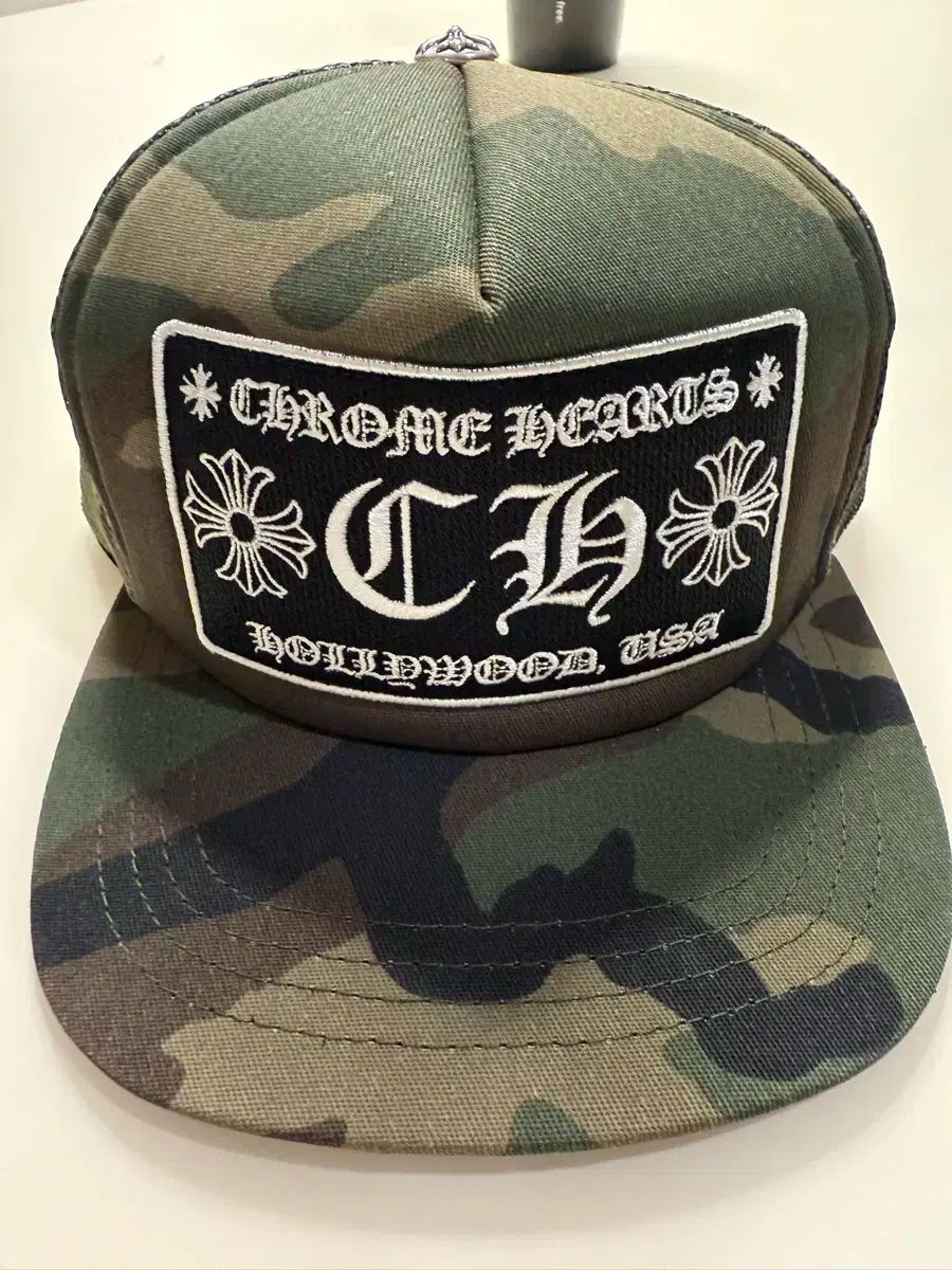 Chrome Hearts クロムハーツ CH ハリウッド 迷彩柄キャップ