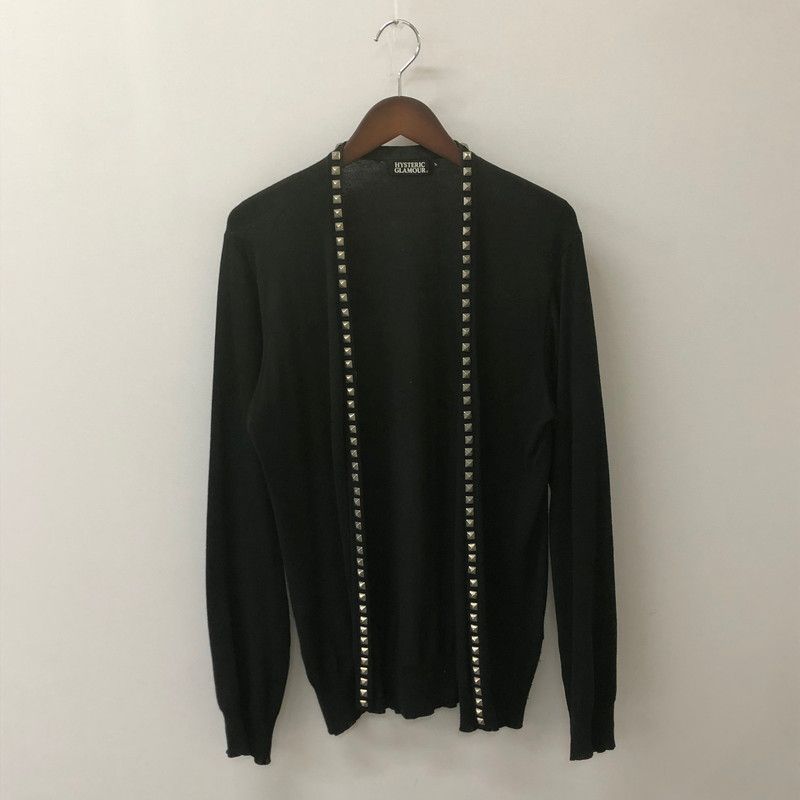 HYSTERIC GLAMOUR ヒステリックグラマー STUDS CARDIGAN 4ND-0703 スタッズカーディガン トップス 141-250424-kk-03-tei