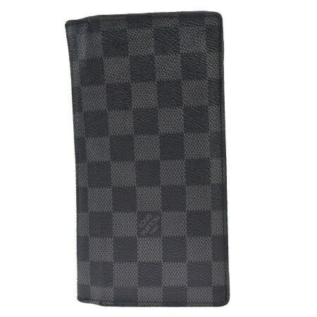 【中古】 ルイヴィトン LOUIS VUITTON ポルトフォイユ ブラザ 二つ折り 長財布 ダミエ グラフィット レザー N62665 60MI932