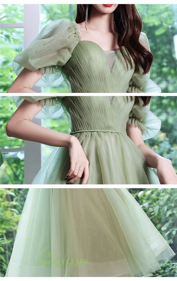 パーティードレス 膝丈 結婚式 お呼ばれ 二次会 透け感レース レディース ブライズメイド フォーマル 魅力 花嫁 発表会 ドレス 同窓会 am4a553389 MAAHADDERANG_COM