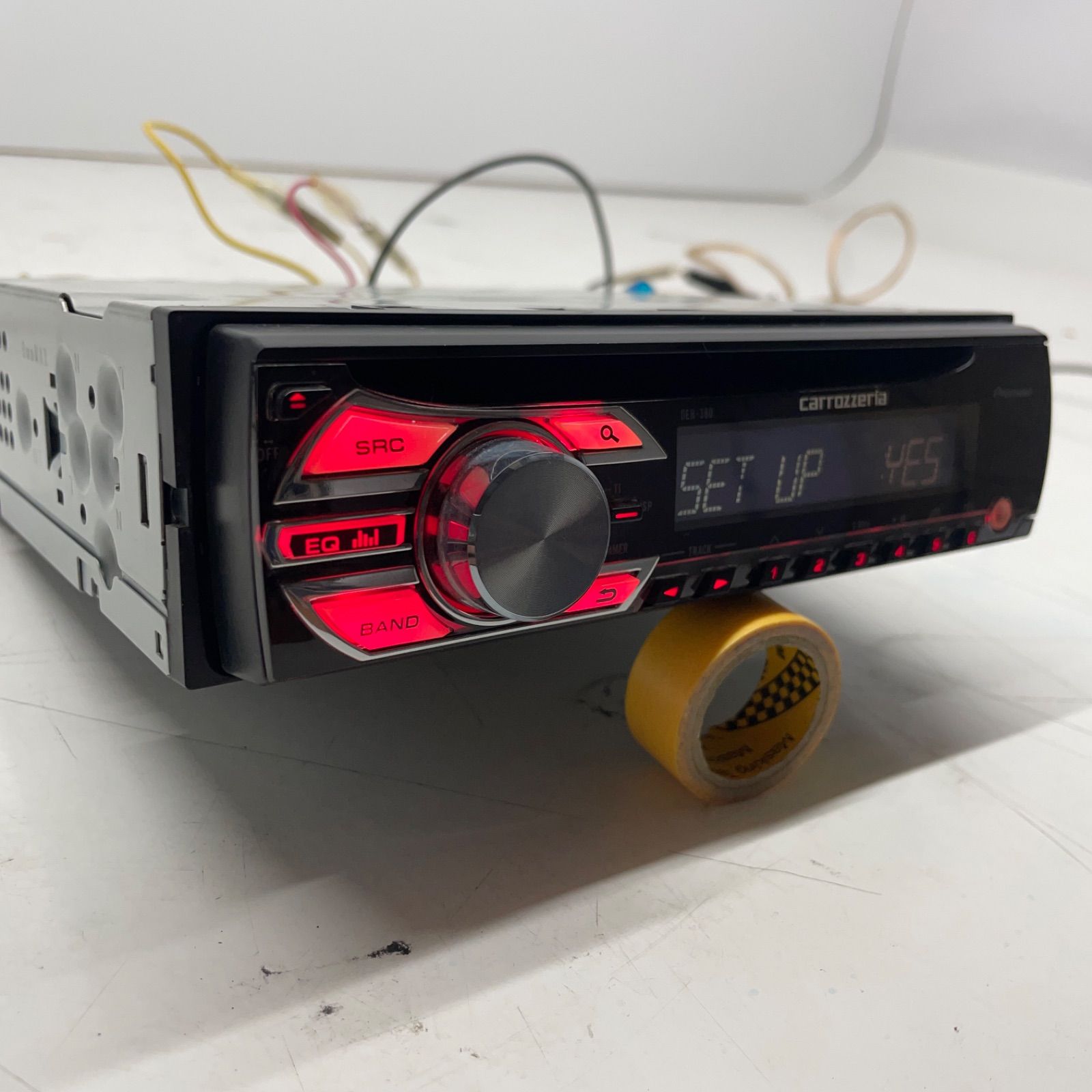 Carrozzeria カロッツェリア pioneer パイオニア 1DIN DEH-380 カーオーディオ チューナー デッキ CD FM AM フロントAUX 動作確認済 P60731