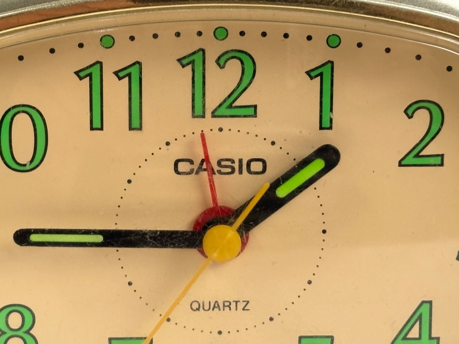 昭和レトロ CASIO TQ-204 カシオ 目覚まし時計 置時計 当時物 電子