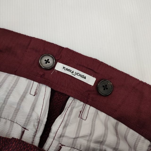 fumika uchida MOLE DOBBY BELTED SLACKS 定価74800円 FU-K-PT004  