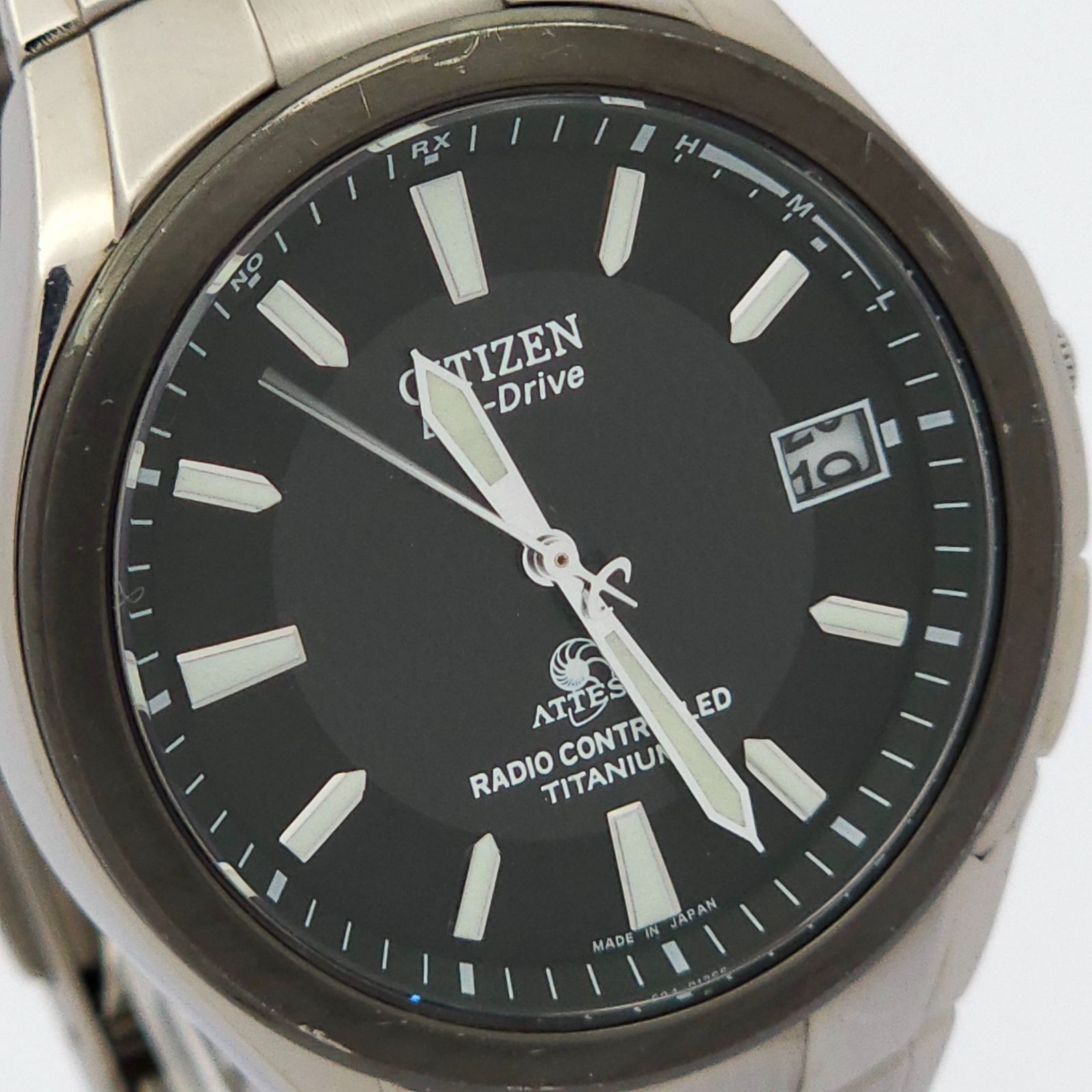 CITIZEN シチズン アテッサ H410-T006043 ソーラー電波 動作品 チタニウム - メルカリ