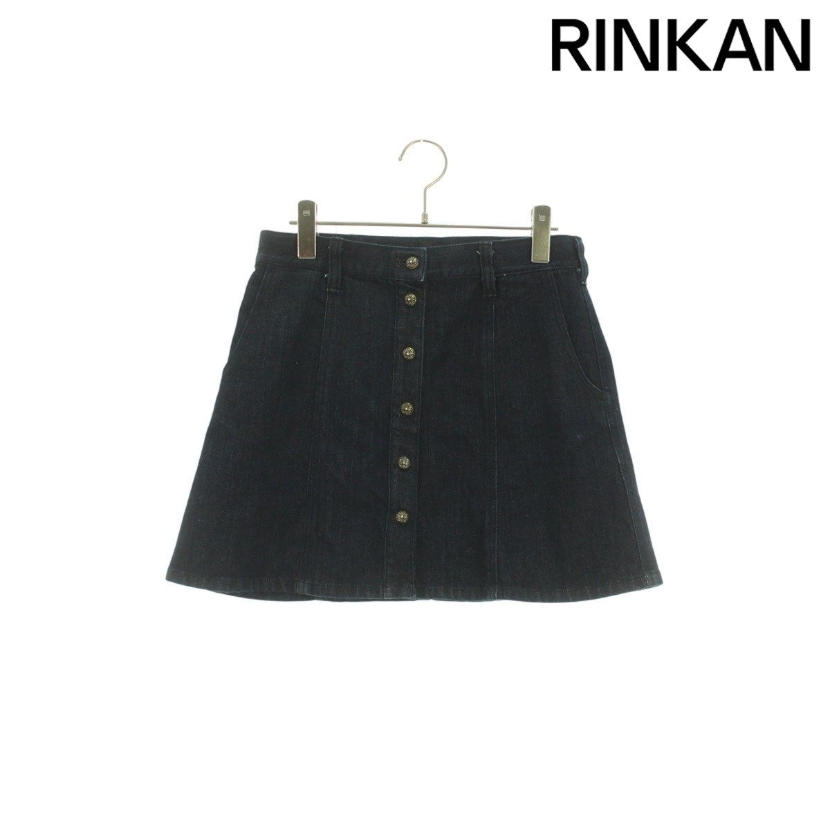 クロムハーツ クロスボールボタンデニムスカート クロムハーツ クロスボールボタンデニムスカート レディース M