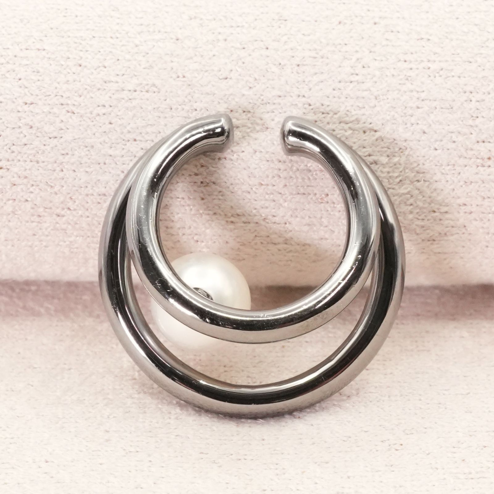 ミキモト パール PASSIONOIR ブラック イヤーカフ 25-1776S